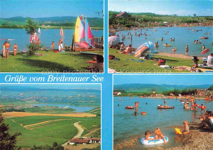 Loewenstein Heilbronn BW Panorama Breitenauer See Badestrand
