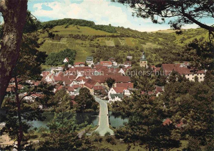 Doerzbach Panorama Ansicht vom Waldrand aus