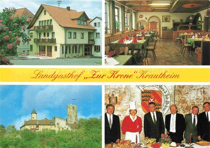 Krautheim Jagst Landgasthof Zur Krone Restaurant Burgruine