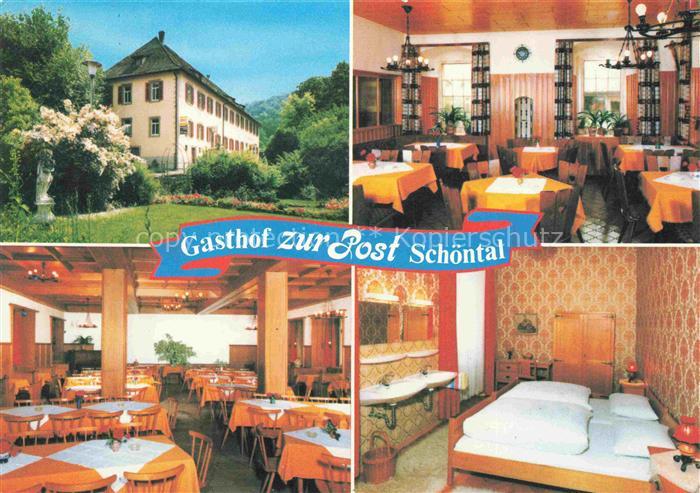 Kloster Schoental Jagst Gasthof zur Post Gastraeume Fremdenzimmer
