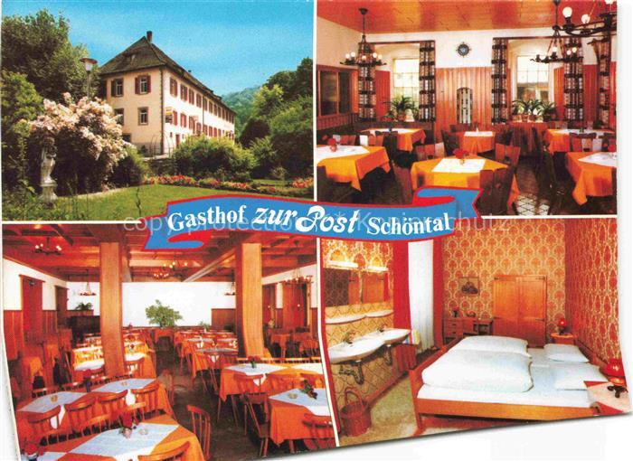 Schoental Jagst BW Gasthof zur Post Gastraum Fremdenzimmer