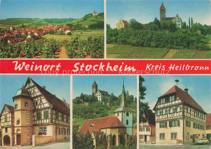 Stockheim Brackenheim Heilbronn BW Panorama Ortszentrum Altes Rathaus Kirche Sch