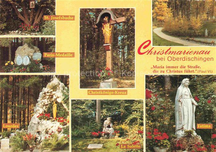 Oberdischingen Christmarienau Waldpilgerstaette beim Forsthaus