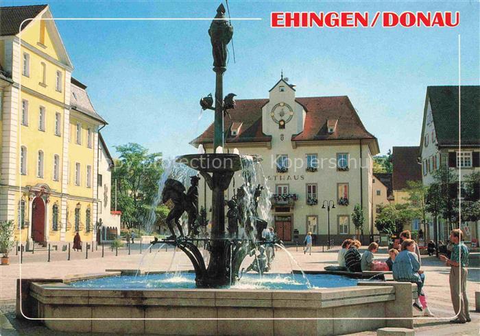 Ehingen Donau Marktbrunnen Rathaus