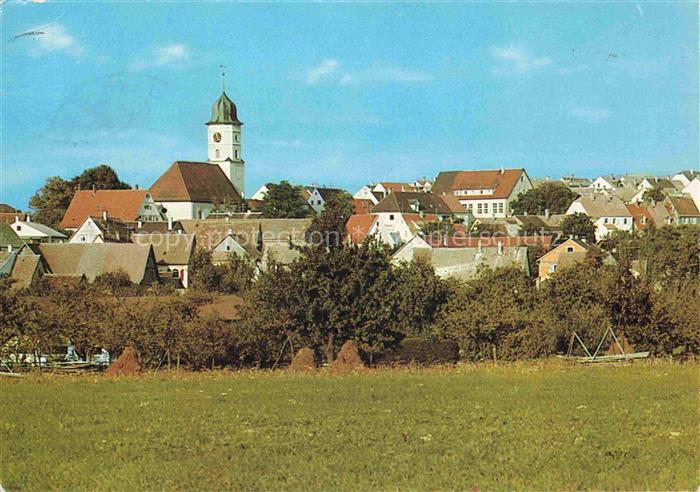 Gerstetten Wuerttemberg Ortsansicht mit Kirche