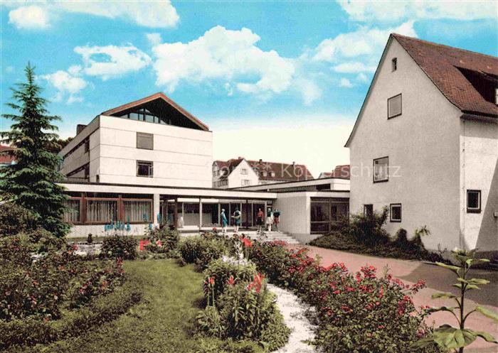 Herbrechtingen Evangelisches Kindergaertnerinnenseminar Innenhof mit Internatsge