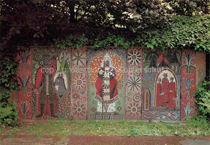 Herbrechtingen Evangelisches Kindergaertnerinnenseminar Glasmosaik an der Kloste