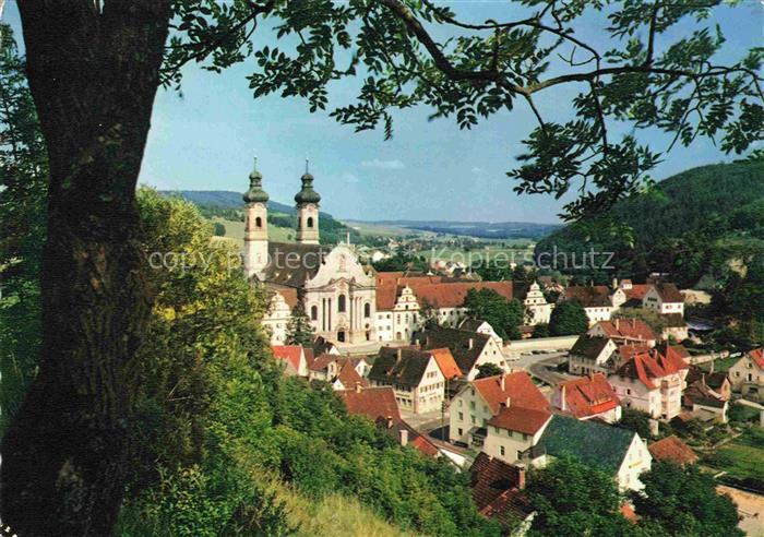 Zwiefalten Wuerttemberg Ortsansicht mit Muenster Unserer Lieben Frau