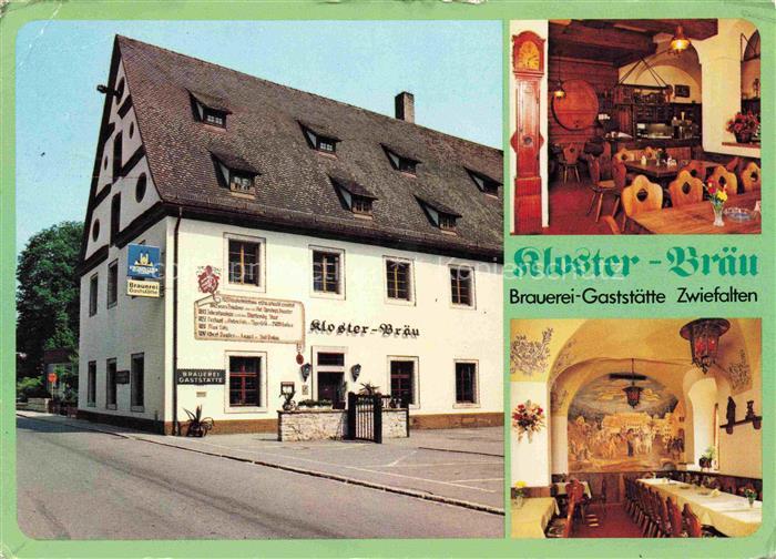 Zwiefalten Wuerttemberg Brauerei-Gaststaette Klosterbraeue Gastraeume