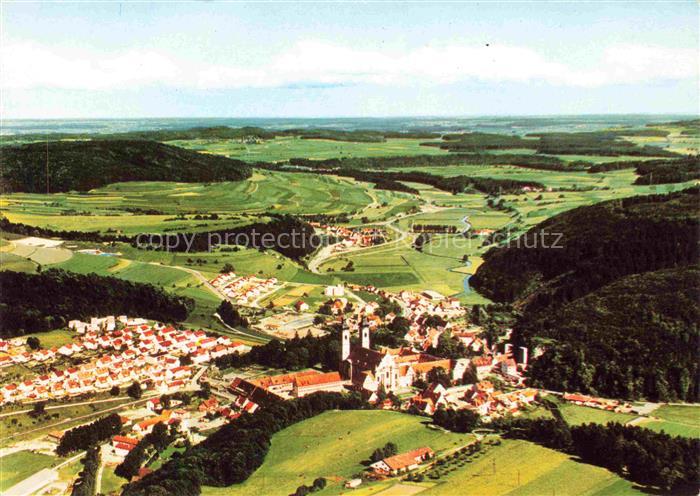 Zwiefalten Wuerttemberg Fliegeraufnahme