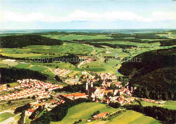 Zwiefalten Wuerttemberg Fliegeraufnahme