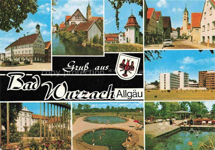 Bad Wurzach Ravensburg BW Teilansichten Moorheilbad Kirche Kurhaeuser Rheumasana