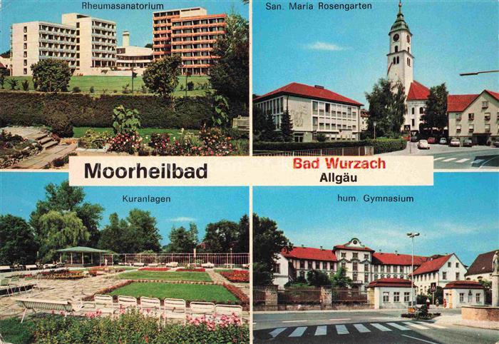 Bad Wurzach Ravensburg BW Rheumasanatorium Maria Rosengarten Kirche Kuranlagen S