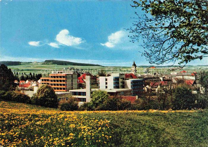 Bad Wurzach Ravensburg BW Panorama Blick auf Klinisches Rheumasanatorium