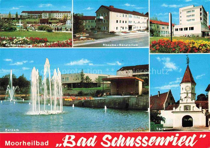 Bad Schussenried Parksanatorium Wasserspiele Rheuma-Sanatorium Toerle Moorheilba