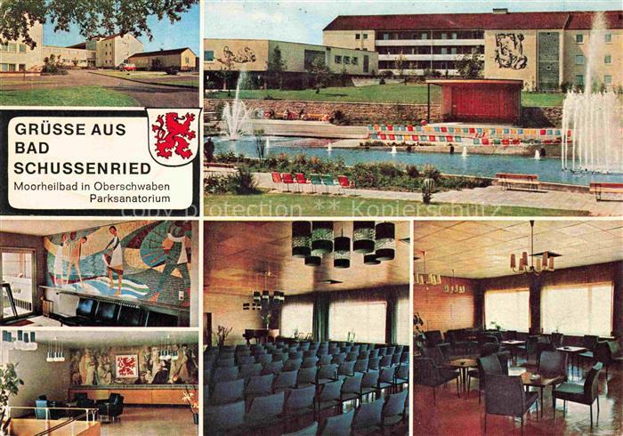 Bad Schussenried Parksanatorium Wasserspiele Speisesaal Foyer