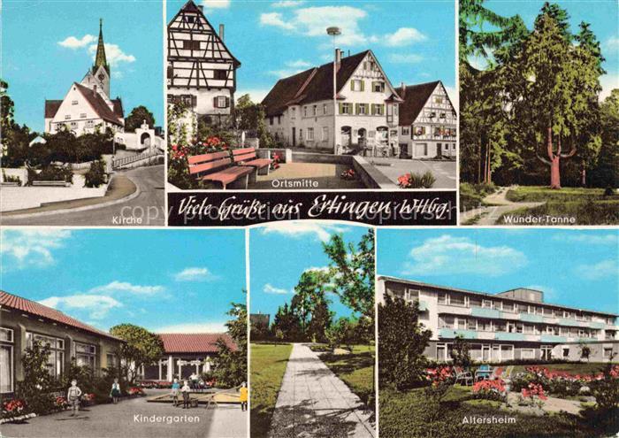 Ertingen Kirche Ortsmitte Wunder-Tanne Kindergarten Altersheim