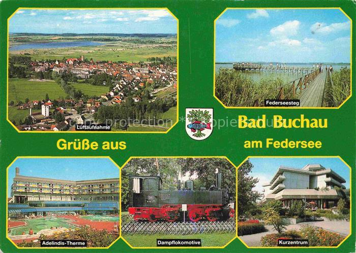 Bad Buchau Federsee Biberach BW Panorama Luftaufnahme Federseesteg Adelindis-The