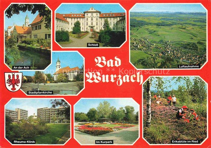Bad Wurzach Ravensburg BW An der Ach Schloss Gymnasium Kirche Rheuma-Klinik Kurp