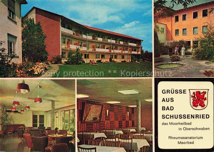 Bad Schussenried Rheuma-Sanatorium Speisesaal Aufenthaltsraum
