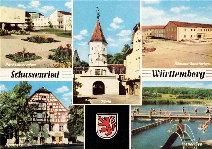 Bad Schussenried Parksanatorium Toerle Rheumasanatorium Apotheke Zellersee Freib