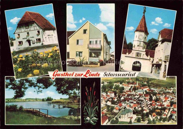 Bad Schussenried Gasthof zur Linde Toerle Badeweiher Luftaufnahme