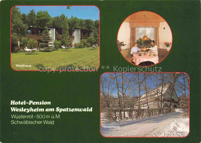 Wuestenrot Waldhaus Hotel Wesleyheim am Spatzenwald Gaststube Haupthaus