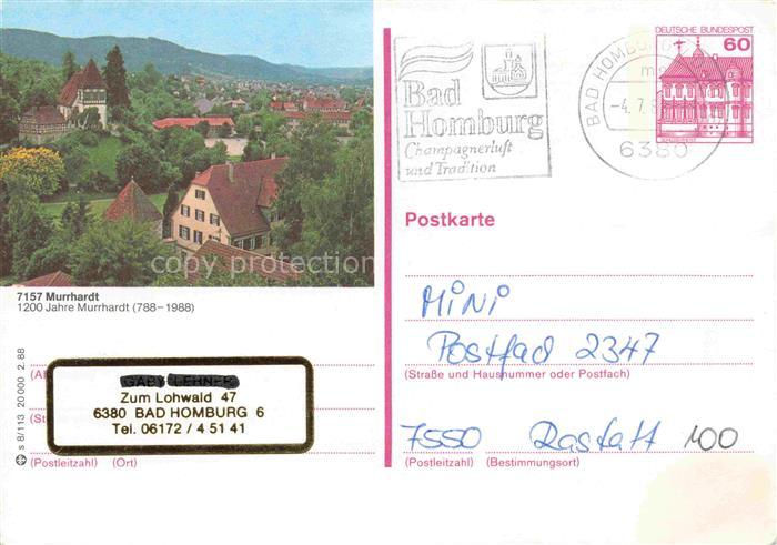 Murrhardt Rems-Murr-Kreis BW Stadtblick