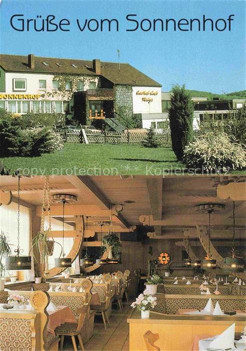 Kleinaspach Aspach BW Hotel Sonnenhof Gastraum