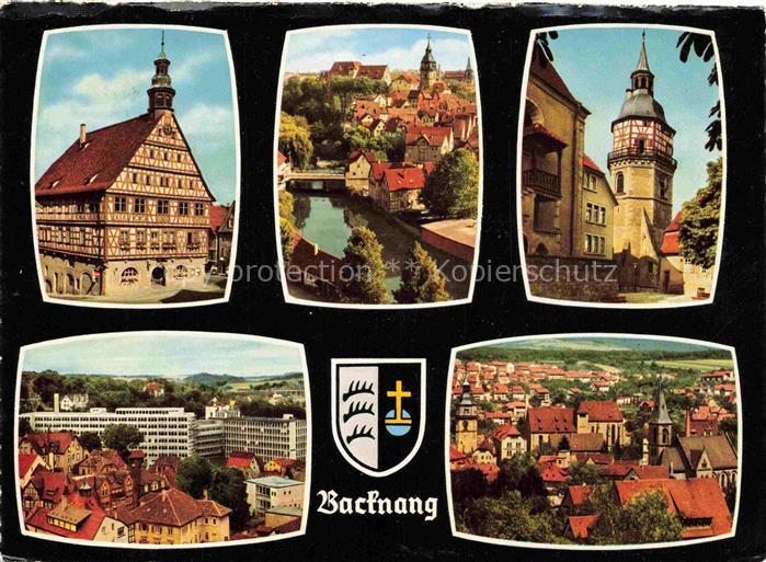 Backnang BW Rathaus Murrpartie Stadtturm Telefunkenwerke Stadtmitte