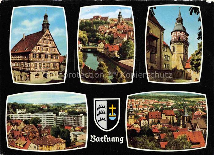 Backnang BW Rathaus Murrpartie Stadtturm Telefunkenwerke Stadtmitte