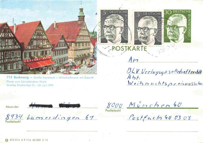 Backnang BW Strassenpartie Strassenfest