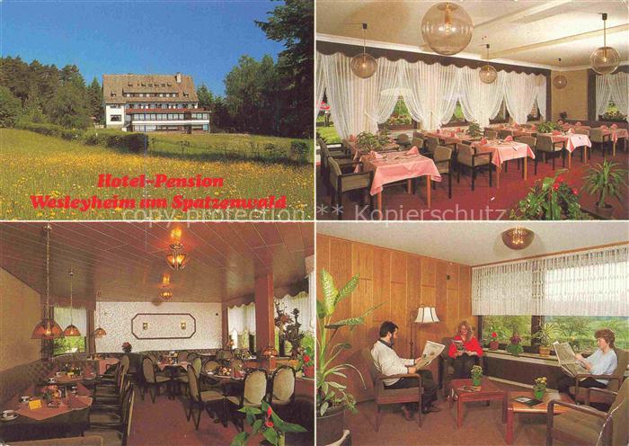 Wuestenrot Hotel Pension Wesleyheim am Spatzenwald Gastraeume