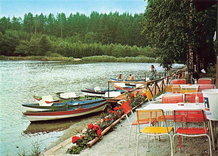 Finsterrot Finsterroter See Bootsverleih Terrasse