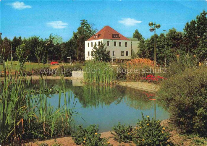 Althuette Welzheimer Wald Rems-Murr-Kreis BW Anlagensee beim Rathaus