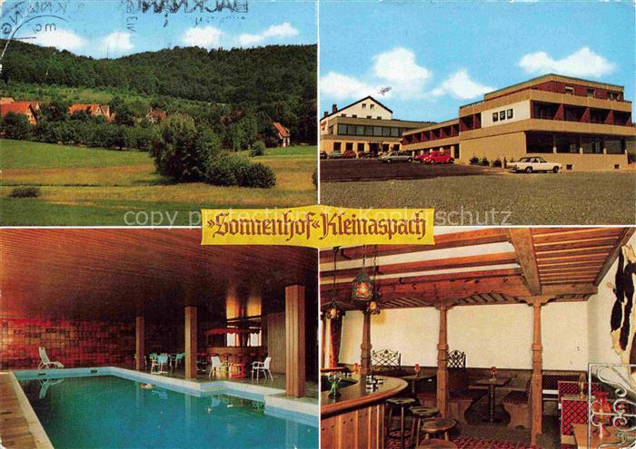 Kleinaspach Aspach BW Gasthof Cafe Sonnenhof Hallenbad Gaststube
