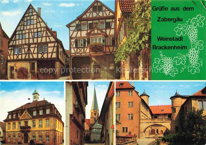 Brackenheim Fluchttor Rathaus Stadtkirche und Schloss