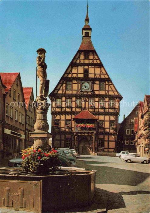 Besigheim Neckar Rathaus Brunnen