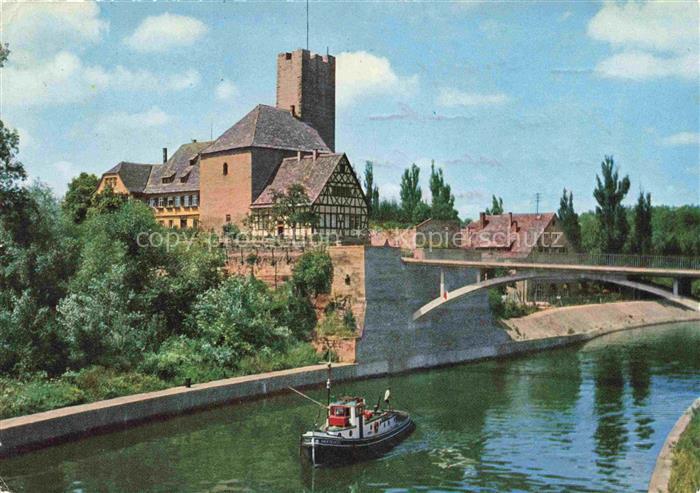 Lauffen Neckar Heilbronn BW Rathaus ehem Pfalzgrafenburg Neckarpartie