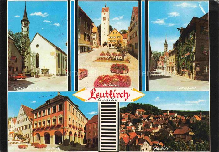 Leutkirch Dreifaltigkeitskirche Bockturm Rathaus Lammgasse Altstadt