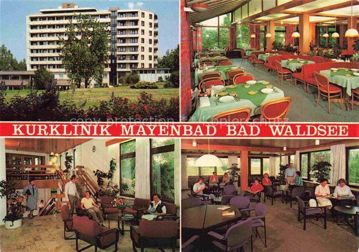 Bad Waldsee Kurklinik Mayenbad Speisesaal Gastraeume