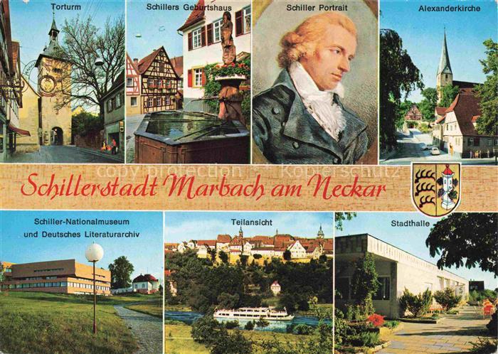 Marbach  Neckar Friedrich Schiller Geburtshaus Nationalmuseum Fest und Stadthall