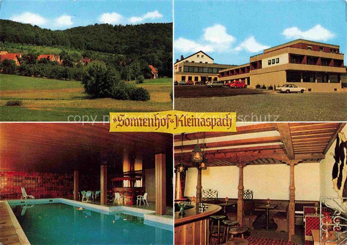 Kleinaspach Aspach BW Gasthof Cafe Sonnenhof Hallenbad Gastraum