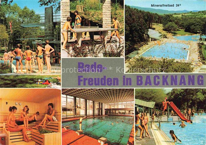 Backnang BW Mineral Freibad Sprungturm Sauna Hallenbad