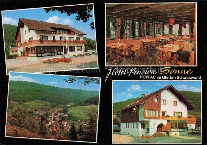 Hopfau Sulz Neckar Hotel Pension Sonne Gastraum Panorama