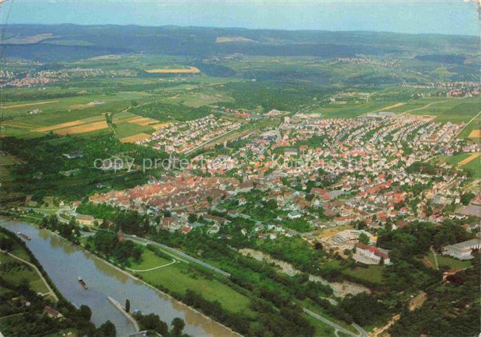 Marbach  Neckar Fliegeraufnahme