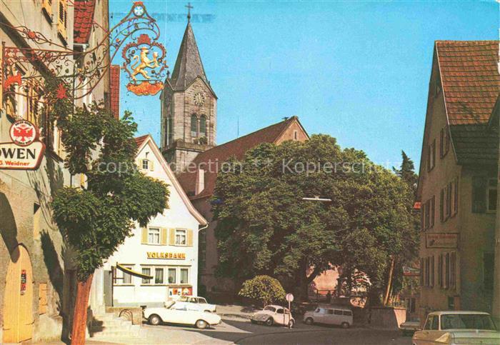 Sulzbach Murr BW Ortsmotiv mit Kirche
