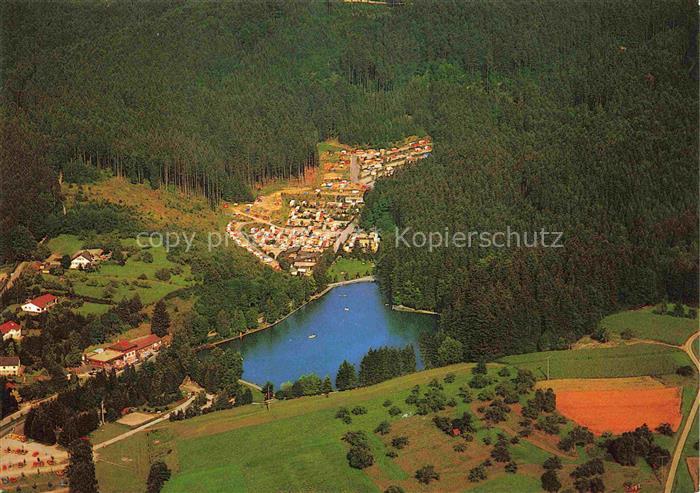 Fornsbach Murrhardt Freizeitgebiet Waldsee Fliegeraufnahme