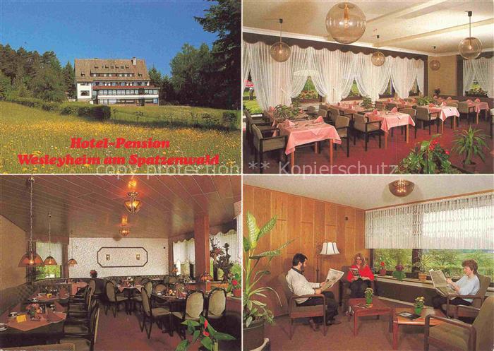 Wuestenrot Hotel Pension Wesleyheim am Spatzenwald Gastraeume