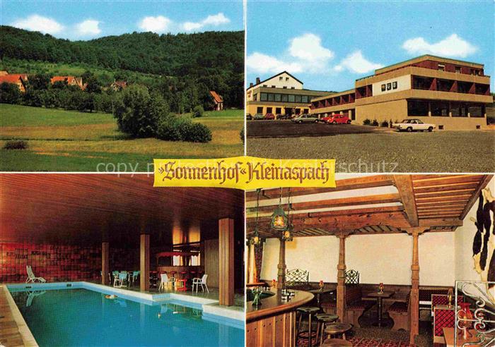 Kleinaspach Aspach BW Gasthof Cafe Sonnenhof Hallenbad Gaststube
